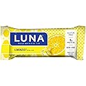 Luna BAR - Gluten Free Snack Bars - Lemon Zest -8g of Protein - Non-GMO - Plant-Based Wholesome Snacking - On The Go Snacks (1.69 Ounce Snack Bars, 15