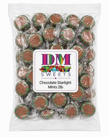 Chocolate Starlight Mints - Individually Wrapped Hard Candy, 2 lb Bulk Bag - Rich Flavor - Perfect for Offices, Parties, Candy Bowls & Events