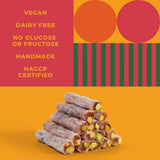 Zest Delites Turkish Delights Candy with Wonderful Pistachios, Luxury Food Gifts 8.82 oz, Gourmet Snacks, Premium Gluten Free Snacks, Vegan Snacks