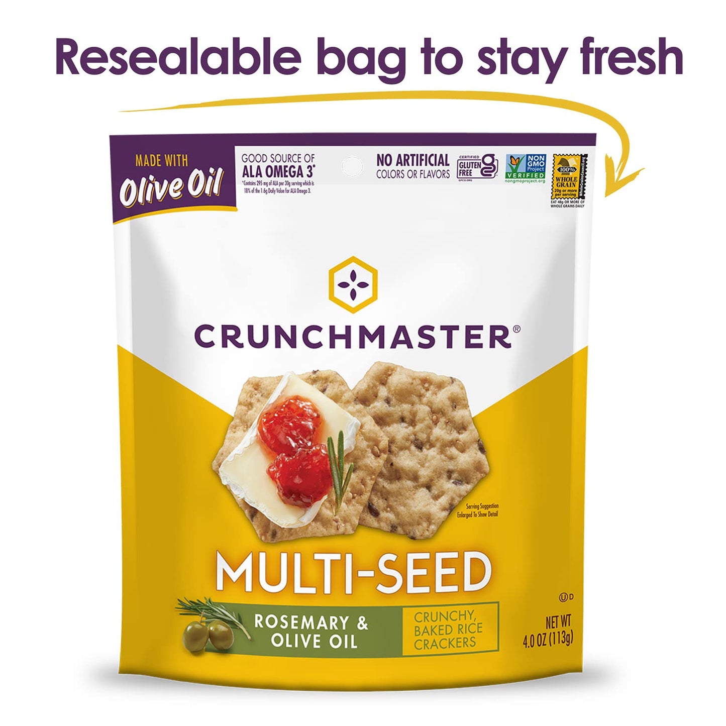Crunchmaster Cracker Mutisd Rsmry Ooil 4 OZ
