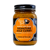 Curry Girl Signature Original Curry Sauce, Hot/Mild, 16 oz - Authentic Indian Simmer Sauce, Vegan, Gluten?Free, All?Natural, Bold Flavor for Chicken