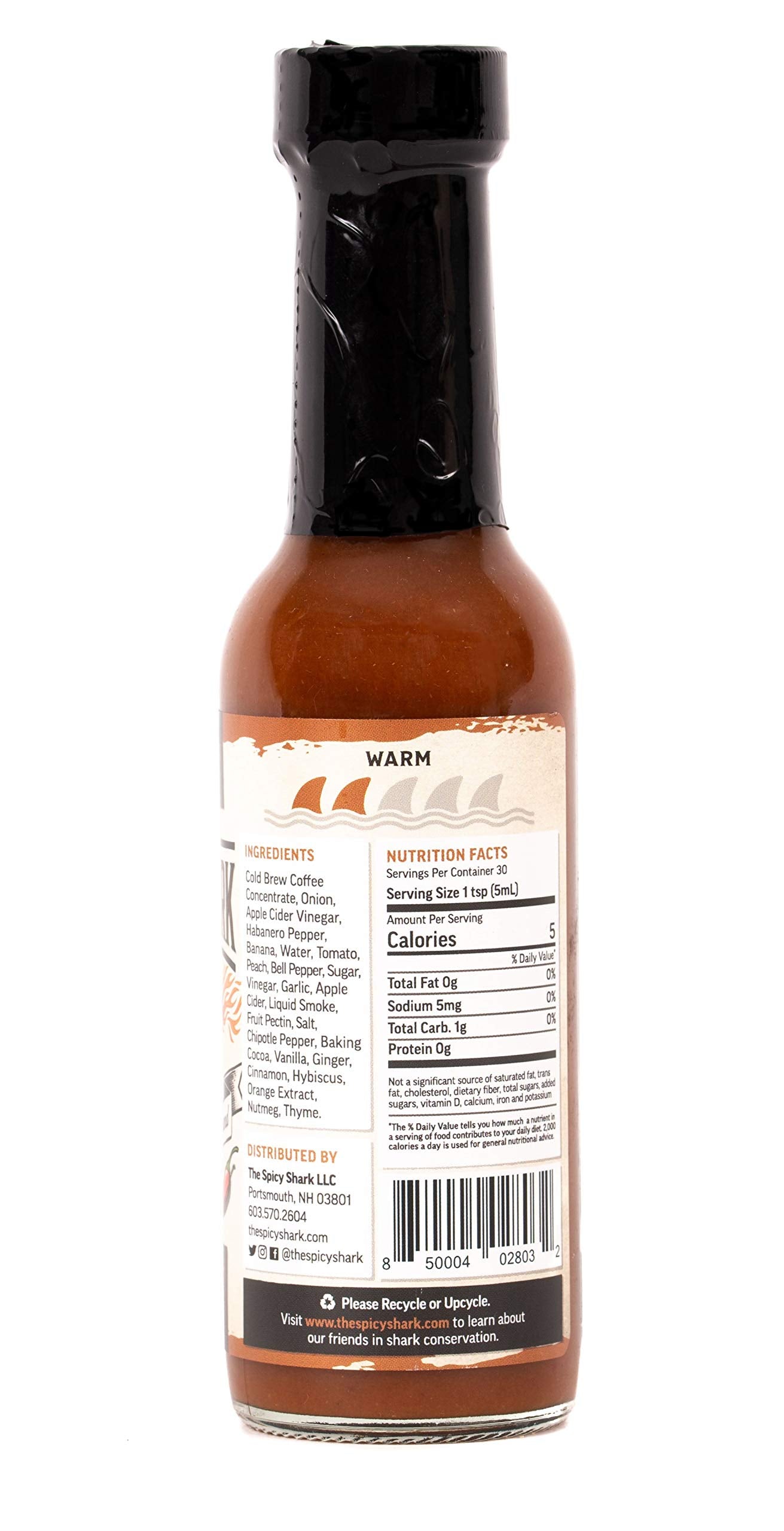 The Spicy Shark Thresher Shark Hot Sauce - Vegan Gluten Free Made in the USA - Brand featured on Hot Ones