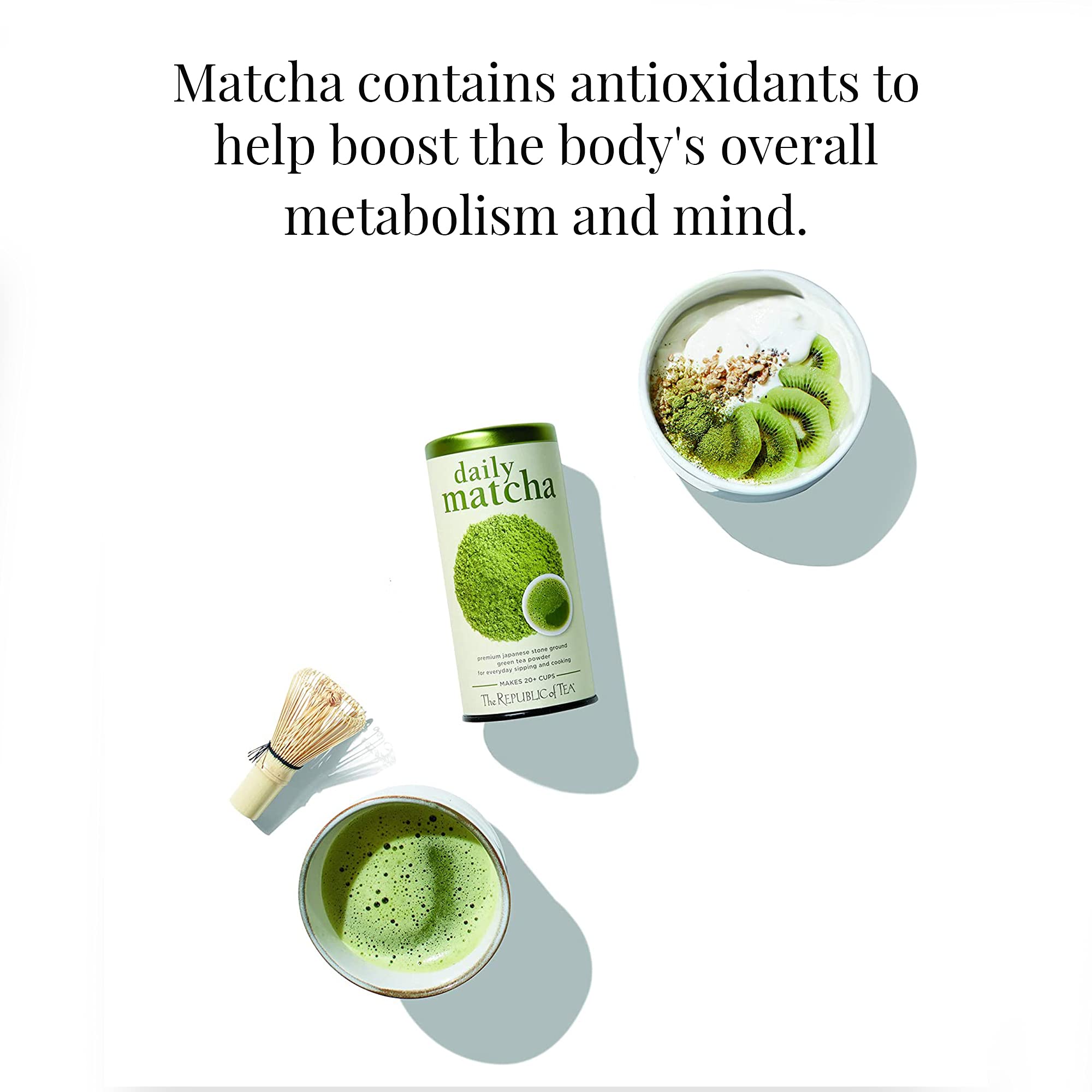 The Republic of Tea Japanese Daily Matcha Powder 1 lb Bulk Bag | Matcha Green Tea | 300+ Servings
