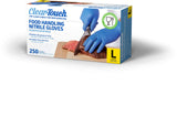 Medline Clear-Touch Food Handling Nitrile Gloves, Powder Free, Not Made From Natural Rubber Latex - Ideal for Kitchen Use and Food Preparation - Large