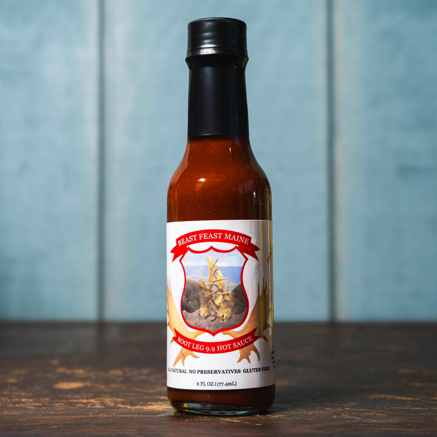 Beast Feast Maine Bootleg 9.9 Hot Sauce, 6 FL. OZ., Habanero Pepper, Cayenne, Chipotle, Gluten-Free
