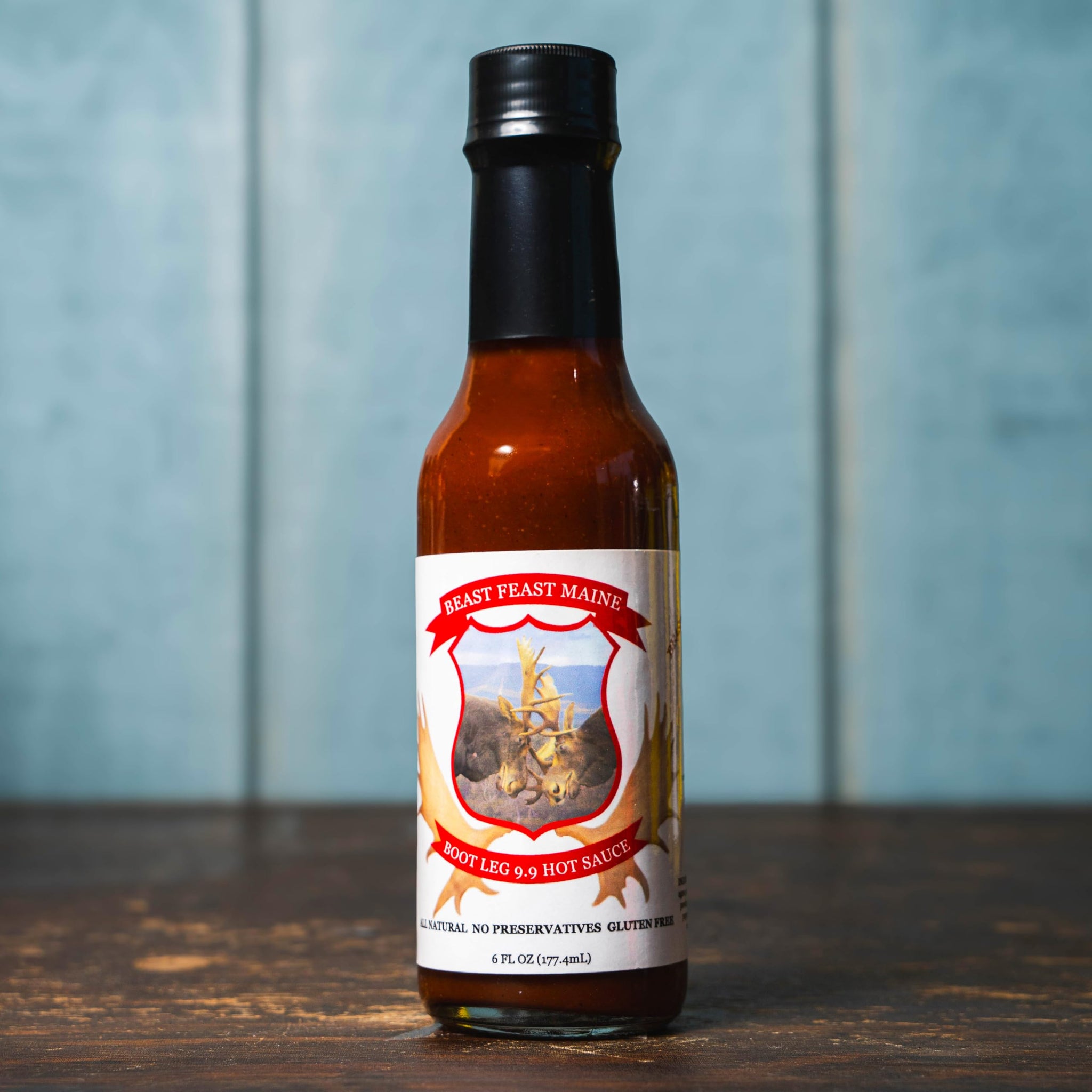 Beast Feast Maine Bootleg 9.9 Hot Sauce, 6 FL. OZ., Habanero Pepper, Cayenne, Chipotle, Gluten-Free