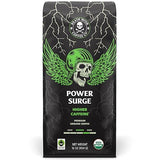 Death Wish Coffee, Power Surge Ground Coffee, Naturally Higher Caffeinated Coffee, Certified Fair Trade and Organic (16 oz)