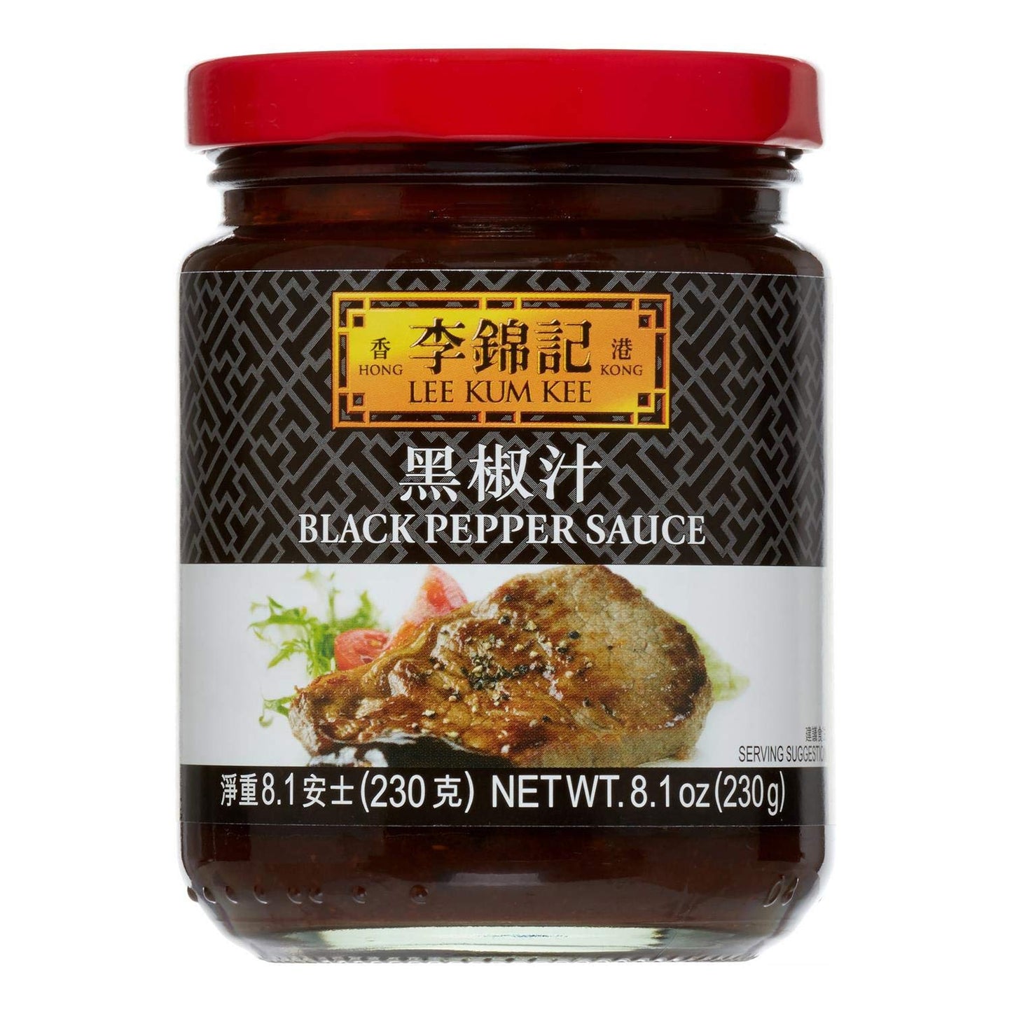 Lee Kum Kee Black Pepper Sauce, 8.1-Ounce Jars (Pack of 6)
