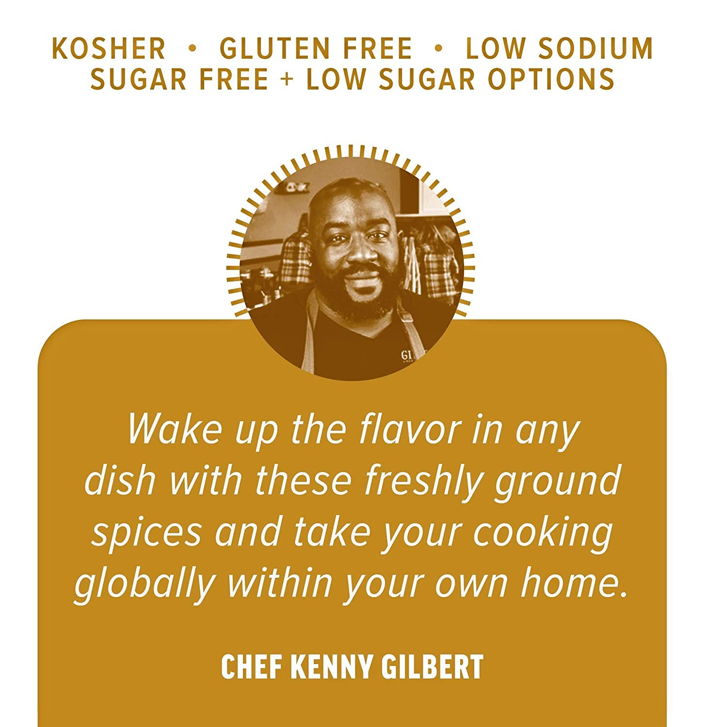 Chef Kenny Gilbert's Ultimate Spice Blend Moroccan Seasoning, No GMO, Gluten Free, Low Sodium Seasonings Featured on Oprah's Favorite Things 2020, 3.8