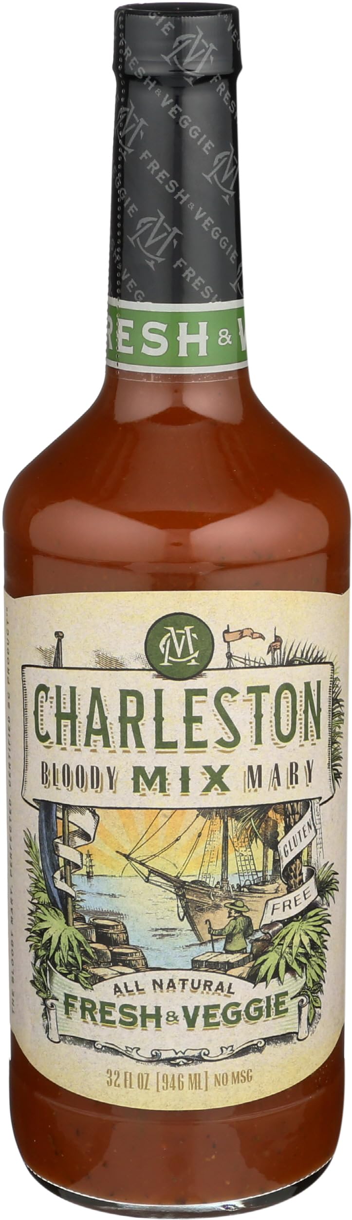 CHARLESTON Fresh And Veggie Bloody Mary Mix, 32 FZ