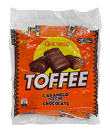 GRANADA - Original Milk Caramel Toffee Covered With Chocolate - Snack Size 25PCS Individually Wrapped - Pack of 3
