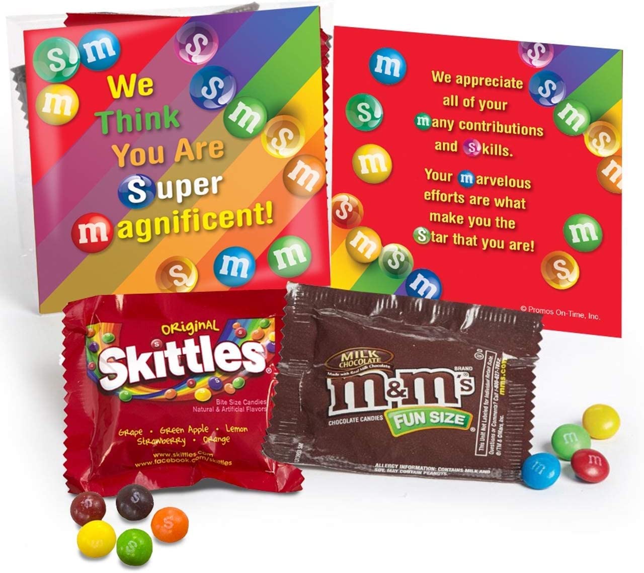 100-Qty We Think You Are Super Magnificent Staff & Employee Appreciation Gifts Candy Treat Kits
