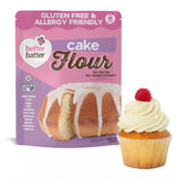 Better Batter Cake Flour - Award Winning Nutritious, Vegan, Allergen Free, Gluten-Free, Carb Rich, & Kosher - Cup for Cup Alternative All-Purpose Baking, Organic, Non-GMO, 4 lb