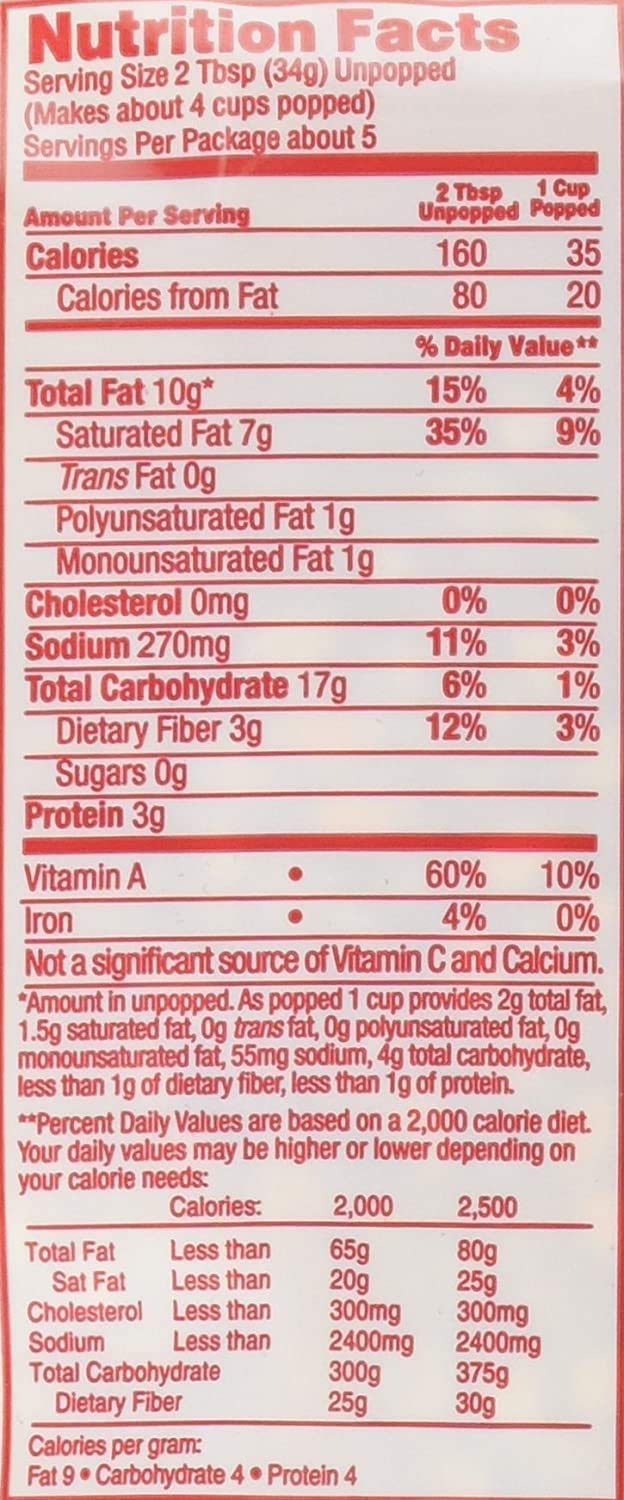 Popcorn Supply 5.5 OZ Portion Pack for 4 OZ Popper - 6PACK
