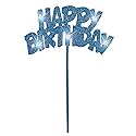 Blue Happy Birthday LED Flashing Pick - 10.25", 1 Piece - Perfect for Birthday Celebrations