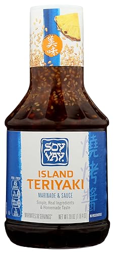 Soy Vay Island Teriyaki Marinade and Sauce, 20 Ounce Bottle (Package May Vary)