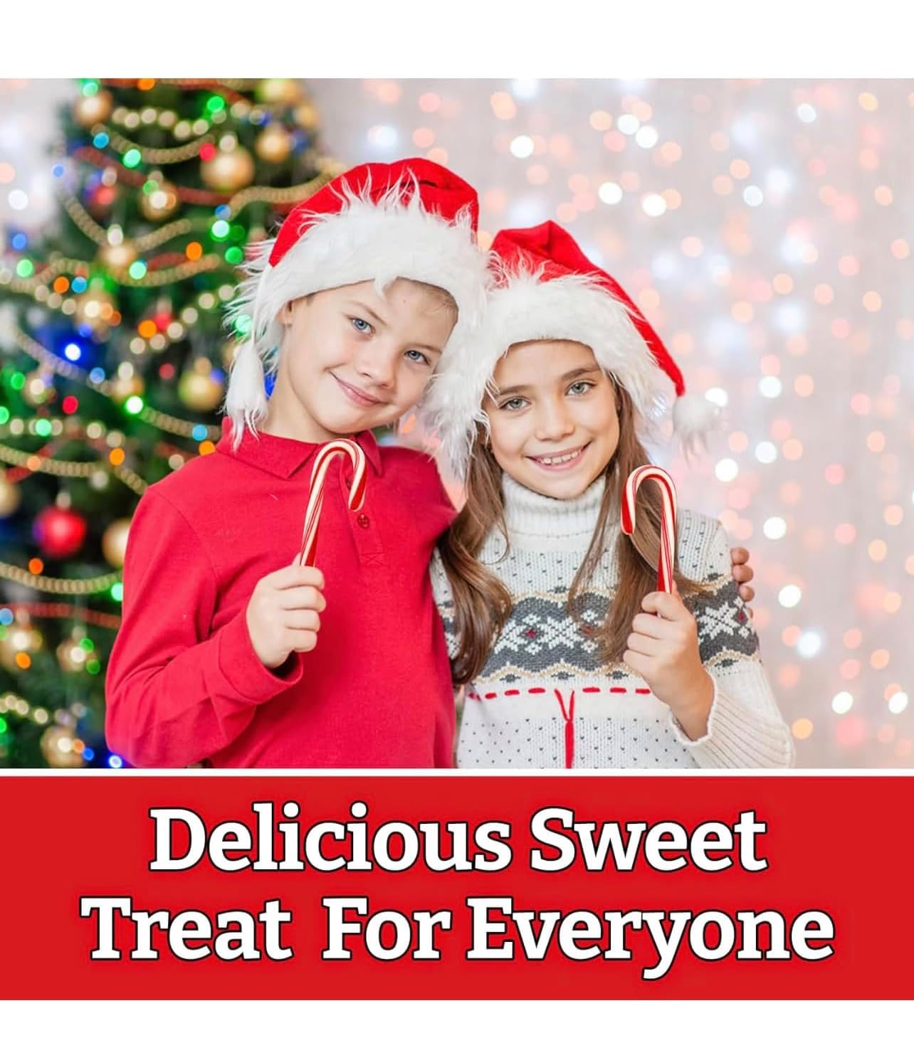 Candy Canes, Individually Wrapped, Red & White Stripes, Christmas Holiday Candy, Bulk | (72 CT)