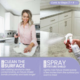 Fixture Shield Home Ceramic Coating Spray - SiO? Hydrophobic Protection for Kitchen & Bathrooms + Stainless Steel | Repels Fingerprints, Stains & Hard