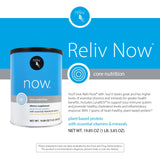 RELIV Now with Soy, Creamy Vanilla - Plant-Based Protein Shake with 7g Protein and Minerals, Dairy-Free, Gluten-Free, 30 Servings, 19.85 oz
