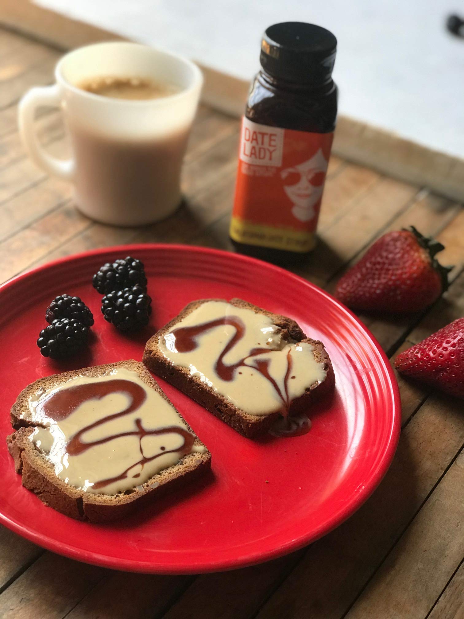 Organic Pure Date Syrup, made in California (12 oz BPA-Free, 2 bottles)