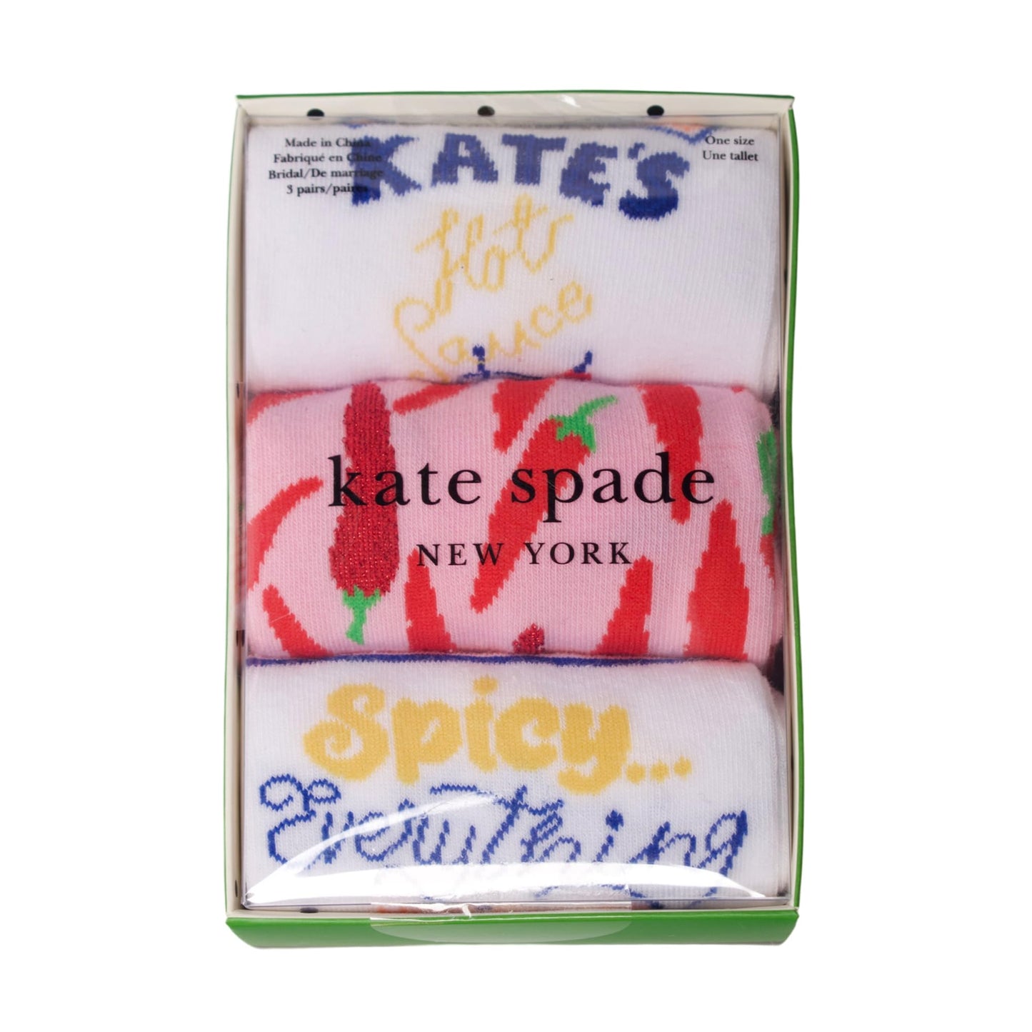 kate spade new york 3PK KSNY HOT SAUCE CREW