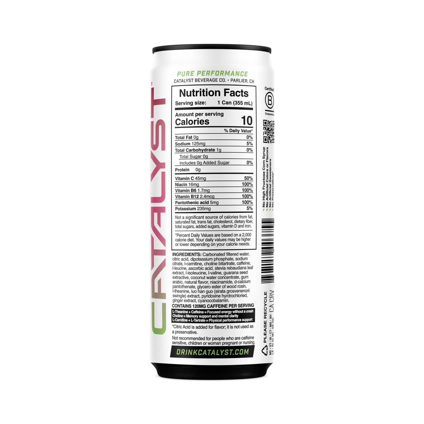 CATALYST | Cherrylime Charge Energy Drink, 12 FL OZ, 12 Pack