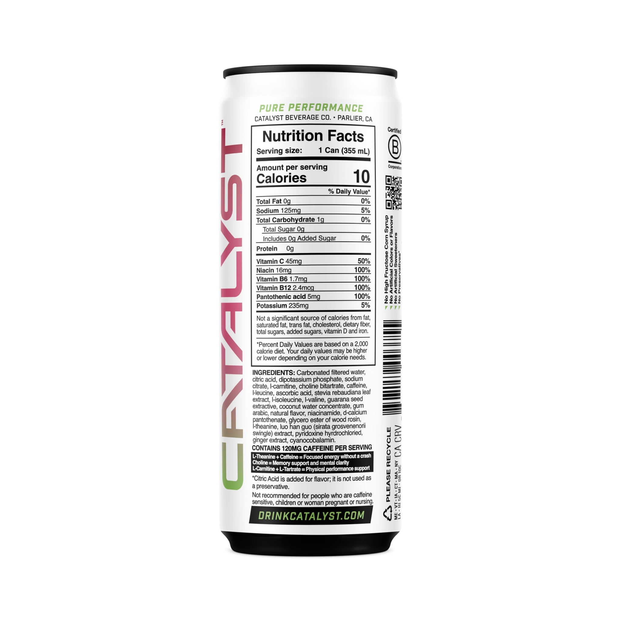 CATALYST | Cherrylime Charge Energy Drink, 12 FL OZ, 12 Pack