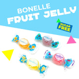 Bonelle Italian Sugar Free Fruit Jelly Candy | 1 Pound Bag | Individually Wrapped Vegan Dye Free Candy | Naturally Flavored Sugar Free Jellies |