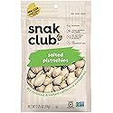 Snak Club All Natural Salted Pistachios, 2.25 Ounce (Pack of 6)