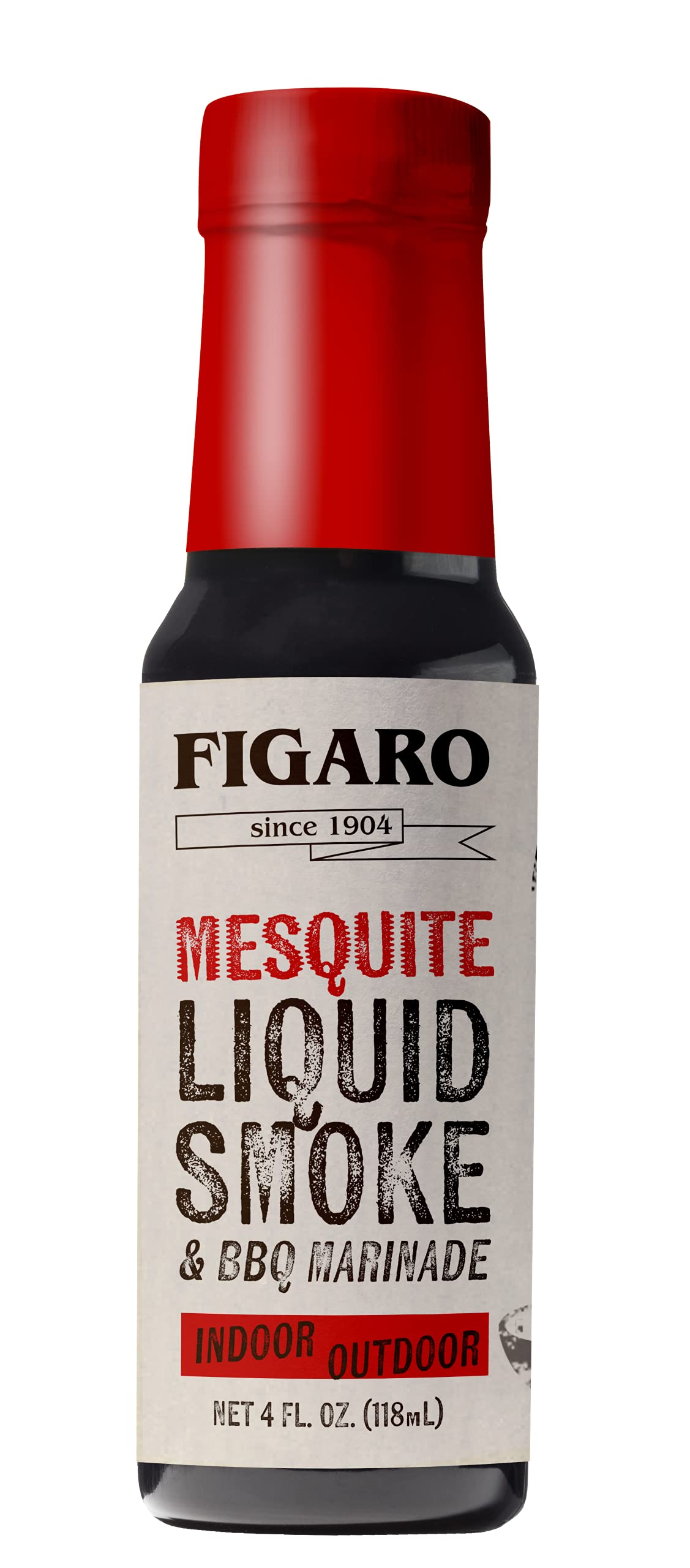 Crystal Louisiana's Mesquite Liquid Smoke & BBQ Marinade, 4 Ounce, Slow Roasted Mesquite Flavor Indoors and Out