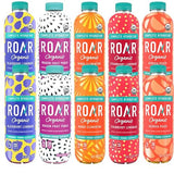 Roar Organic Beverages Variety Pack, 10-Pack (18oz Bottles) - Strawberry Lemonade, Dragon Fruit Punch, Mango Clementine, Blackberry Lemonade & Georgia