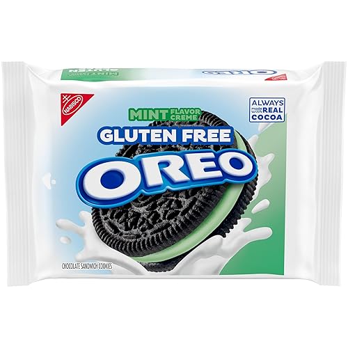 OREO Gluten Free Mint Creme Chocolate Sandwich Cookies, Gluten Free Cookies, 12.47 oz