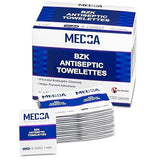 Hand Wipes - (Pack of 1000) Benzalkonium Chloride Swabs Individual BZK Single-Use Packets by MEDca