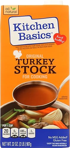 Kitchen Basics All Natural Original Turkey Cooking Stock, 32 Ounce -- 12 per case.