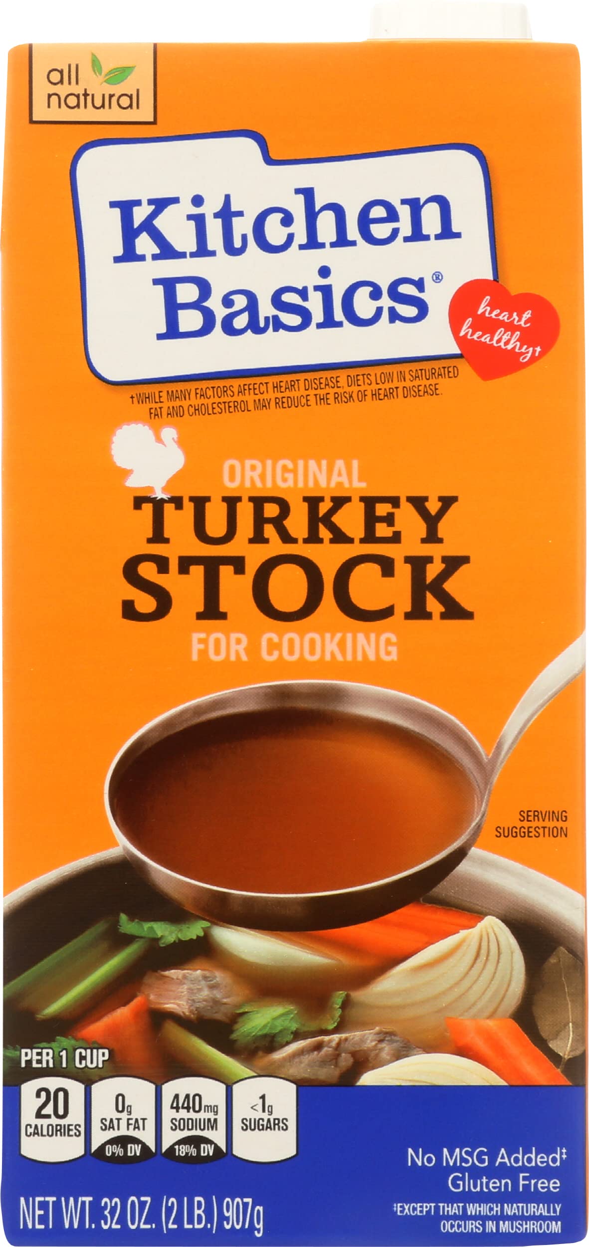 Kitchen Basics All Natural Original Turkey Cooking Stock, 32 Ounce -- 12 per case.