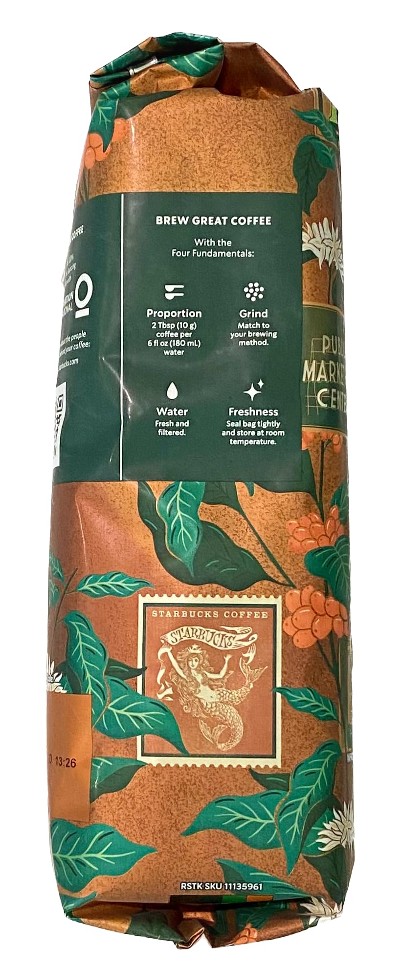 Starbucks Decaf Whole Bean Coffee, Pike Place , 16 OZ