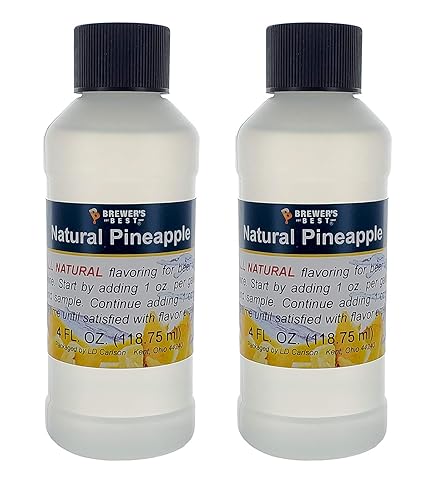 Natural Pineapple Flavoring Extract 4 oz. - 2 Pack