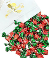 SweetGourmet Arcor Strawberry Bon Bons Hard Candy Wrapped, Fruit-Filled Premium Candies, 3 Pound Bag