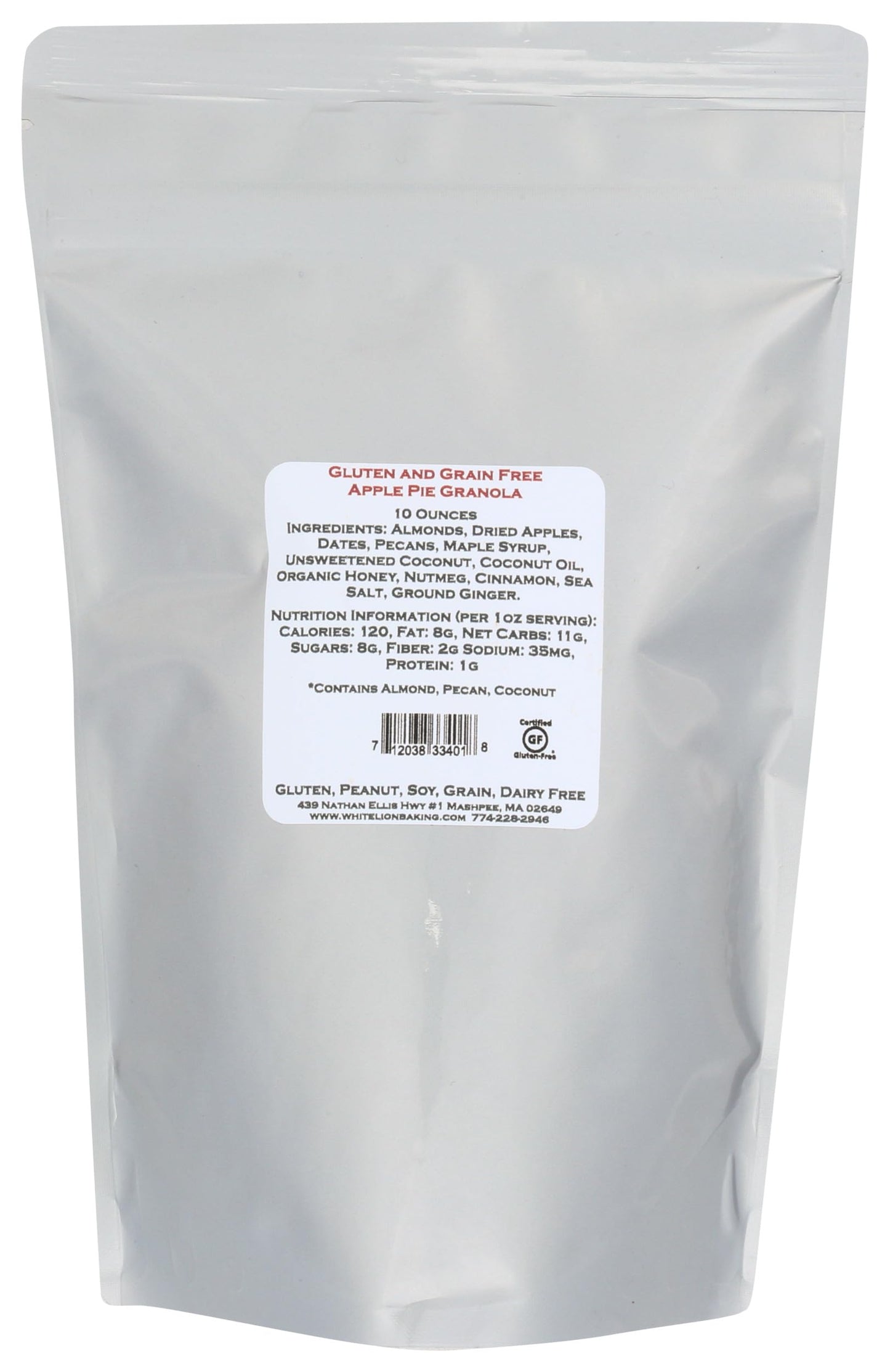 White Lion Baking Co Apple Pie Grain Free Granola, 10 OZ