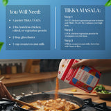 Satya Tikka Masala Powder Smoky Indian Curry Spice Blend 5 Fresh Sachets x 37g Flavorful Seasoning for Paneer, Chicken & Vegetables Vegan, Gluten