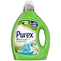 Purex Natural Elements Fresh Lilies & Linen Liquid Detergent, 82.5 oz, 165 Loads, Ultra-Concentrated, Dye-Free, USDA Certified Biobased Product