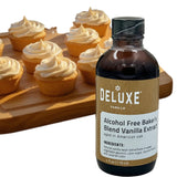 Alcohol Free Vanilla Extract Bakers Blend 4 fl oz Small Batch Producted in Oak Barrel Aged Intense Flavor - Non Alchoholic