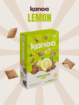 Kanoa Filled Cereal Pillows, Gluten Free Breakfast Cereal (Lemon)