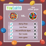 YumEarth Choco Yums Fun Size Vegan Milk Chocolate Candy - Bulk Bag of Dairy, Allergen and Dye Free Chocolate Candy Packs for Halloween - 35 Count