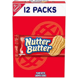 Nutter Butter Peanut Butter Sandwich Cookies, 12 Snack Packs (4 Cookies Per Pack)