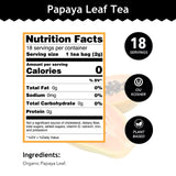 Buddha Teas Organic Papaya Leaf Tea - OU Kosher, USDA Organic, CCOF, 18 Bleach-Free Tea Bags