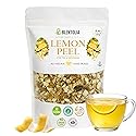 Blentolia Dried Lemon Peel - 100% Natural, Sun-Dried, Zesty Lemon Flavor - Ideal for Herbal Teas, Baking, Cooking & DIY Skincare - 160g Resealable