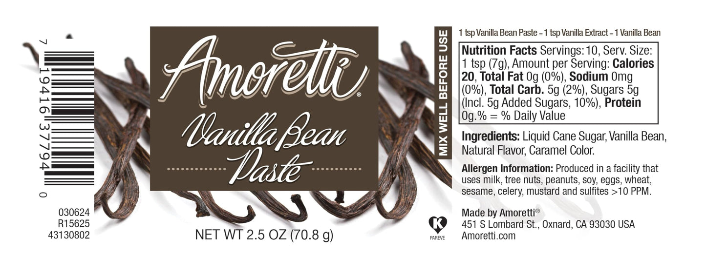 Amoretti - Vanilla Bean Paste 2.5 oz (Single)