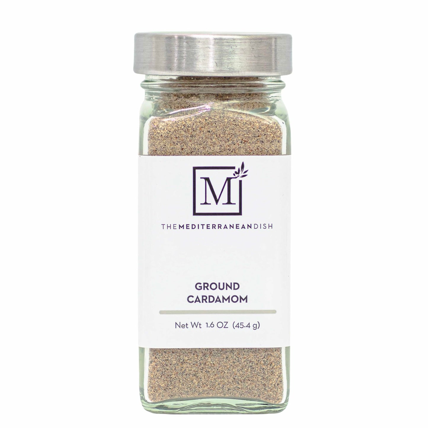 The Mediterranean Dish Cardamom Ground - Sweet, Pungent, Lemony Spice for Cooking and Baking - Gourmet Chef Essential - Rustic, Old World Spice - 1.6