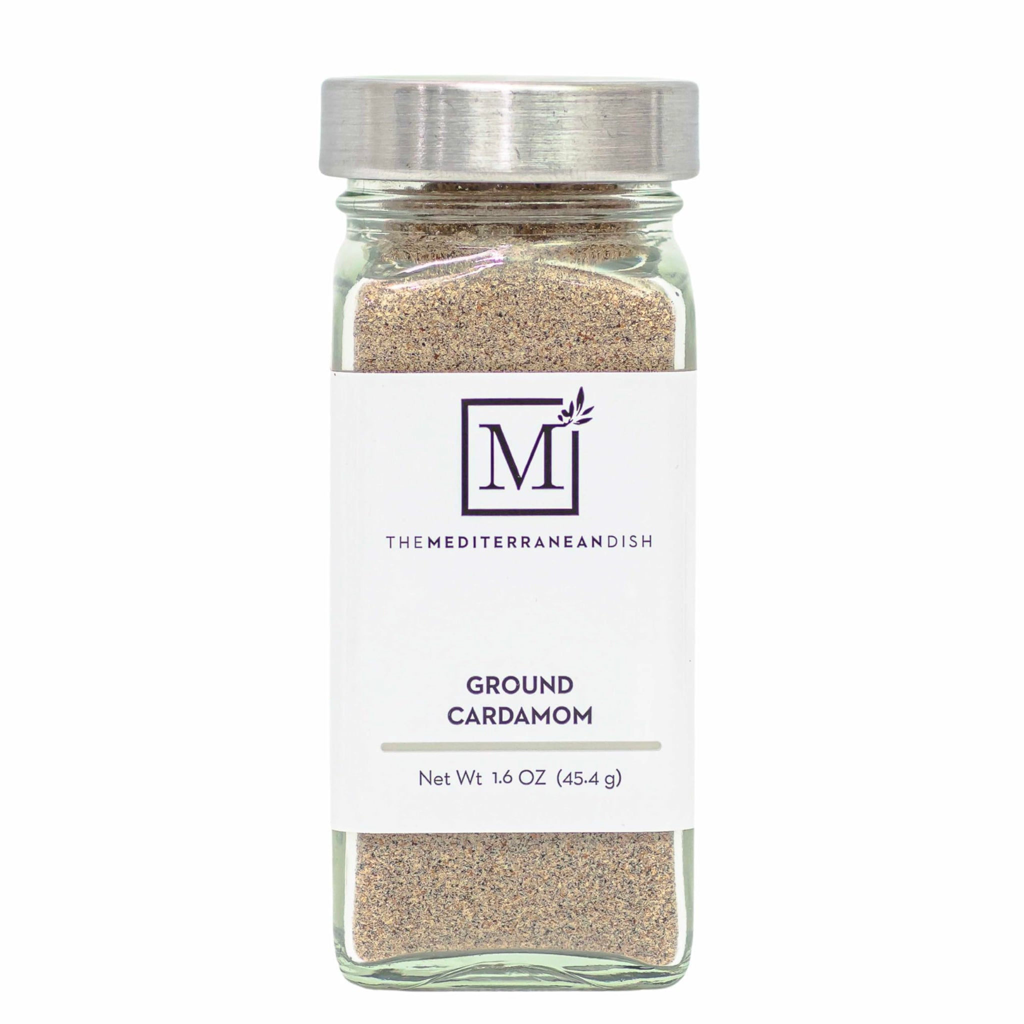 The Mediterranean Dish Cardamom Ground - Sweet, Pungent, Lemony Spice for Cooking and Baking - Gourmet Chef Essential - Rustic, Old World Spice - 1.6